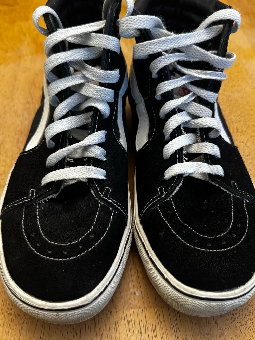 Vans Black and White Sk8-Hi Style Men's Sneakers Size 5.5 or Women's 7.5